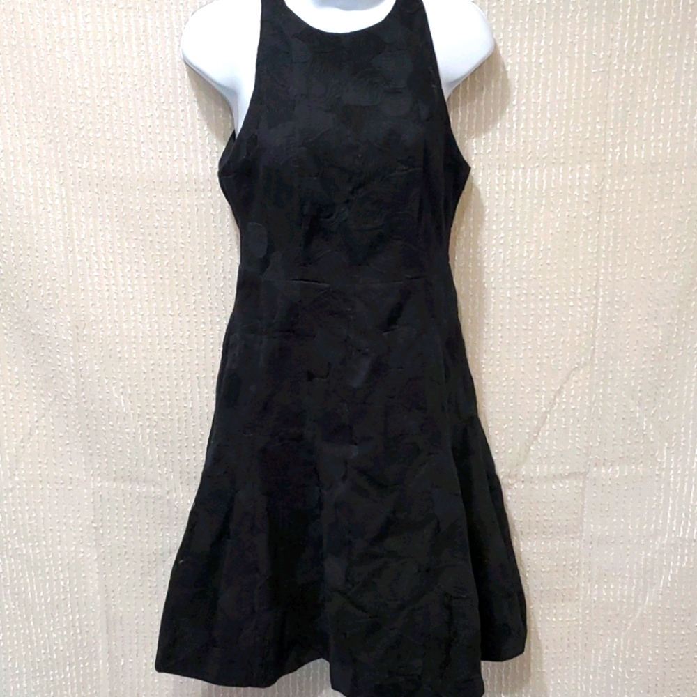 Halston Heritage black sleeveless dress